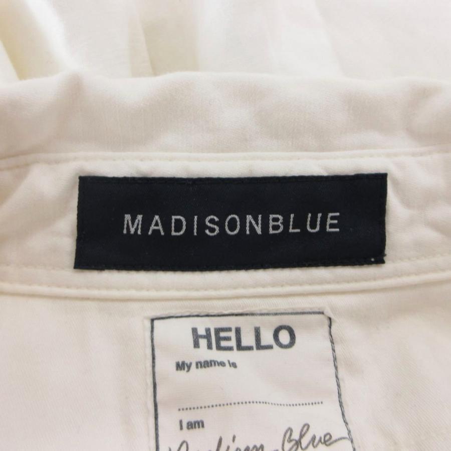 マディソンブルー MADISONBLUE シャツ XS 白 ホワイト 長袖 フラップ