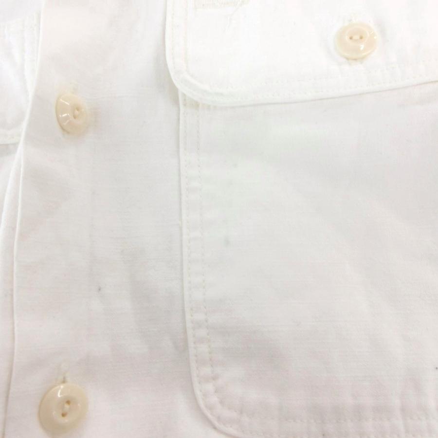 マディソンブルー MADISONBLUE シャツ XS 白 ホワイト 長袖 フラップ