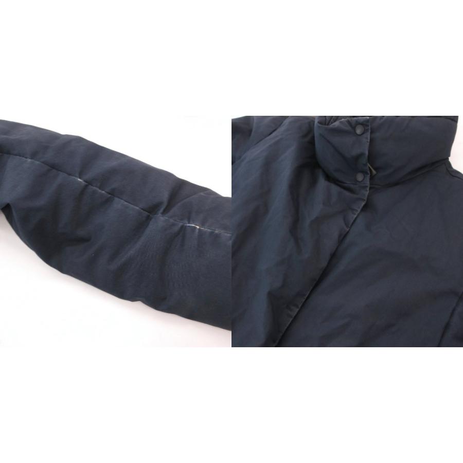 ウールリッチ WOOLRICH ダウンコート XXS 紺 ネイビー リアルファー