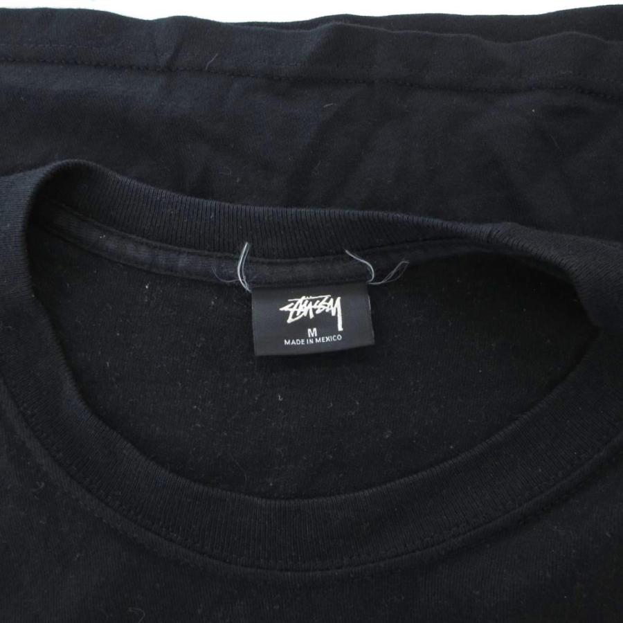 STUSSY（ステューシー） STUSSY Tシャツ ロンT ロゴプリント 長袖 M 黒
