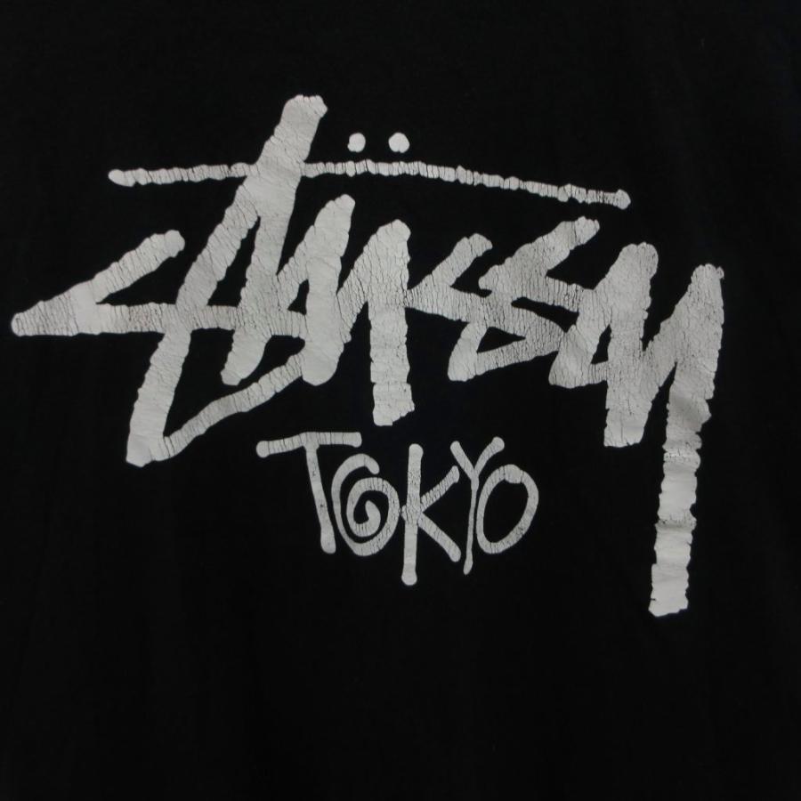 STUSSY（ステューシー） STUSSY Tシャツ ロンT ロゴプリント 長袖 M 黒