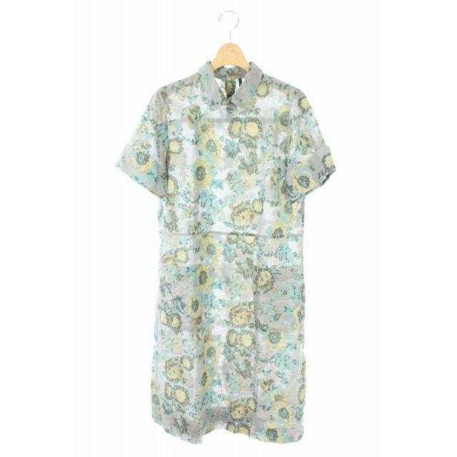 ネイティブヴィレッジ Native Village ワンピー 中古 ネイティブヴィレッジ Native Village ワンピース ロング 総柄 半袖 シルク混 グレー Hk Os レディース ベクトル 古着 Www Hbt Gob Pe