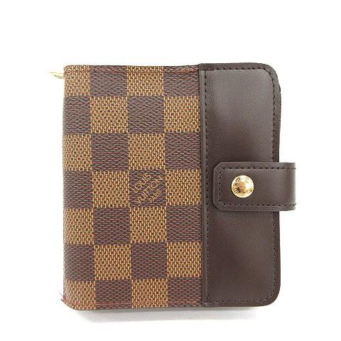 ルイヴィトン 中古 エベヌ ダミエ Louis 二つ折り N エベヌ レディース Tu Vuitton Vuitton 財布 コンパクトジップ レディース ベクトル 古着 170 ブランド古着販売のベクトル