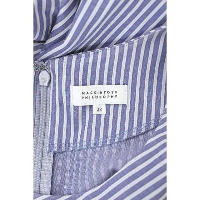 中古 マッキントッシュフィロソフィー Mackintosh Philosophy ワンピース 半袖 ギャザー 膝丈 ストライプ 38 青 白 Os レディース ベクトル 古着 170 ブランド古着販売のベクトル 通販 Yahoo ショッピング
