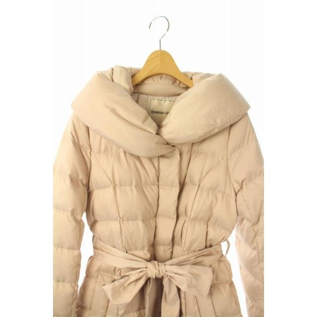 中古 アプワイザーリッシェ Apuweiser Riche 17aw ダウンコート ボリューム衿 リボンベルト付き 1 ピンクベージュ Es Os レディース ベクトル 古着 170 ブランド古着販売のベクトル 通販 Yahoo ショッピング