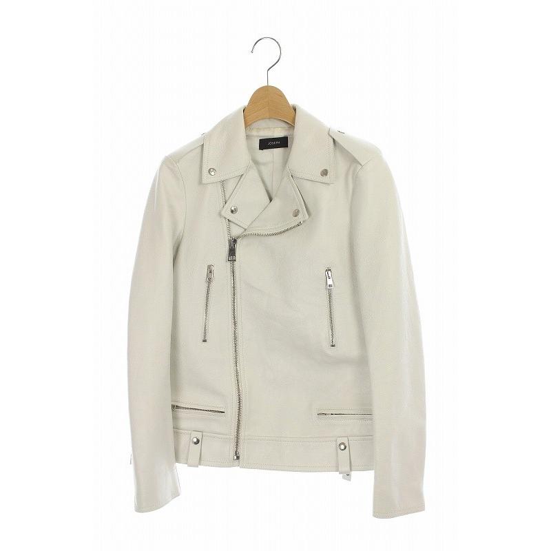 中古 ジョセフ Joseph ライダースジャケット レザー 34 白 ホワイト Ao Os レディース ベクトル 古着 170 ブランド古着販売のベクトル 通販 Yahoo ショッピング
