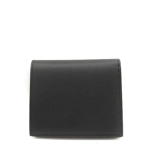 新作人気モデ 中古 ボナベンチュラbonaventura 財布二つ折りレザー黒ブラック Yo6 レディース ベクトル古着 新発