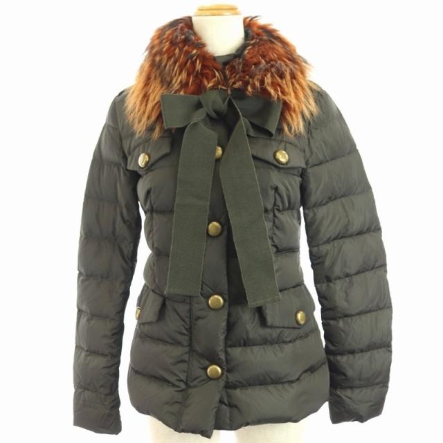 受賞店舗 中古 モンクレール Moncler Cachalot カシャロ ダウンジャケット ナイロン ジップアップ ラクーンファー 国内正規 00 カーキ レディース ベクトル 古着 売り切れ必至 Www Vijayvehicles In