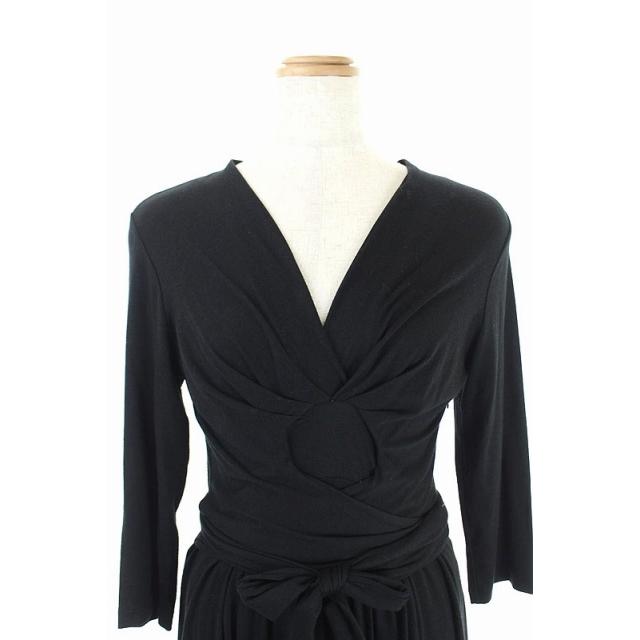 中古 バナナリパブリック Banana Republic Issa Colection ワンピース 長袖 フレア 膝丈 カシュクール リボン S 黒 Os レディース ベクトル 古着 170 ブランド古着販売のベクトル 通販 Yahoo ショッピング