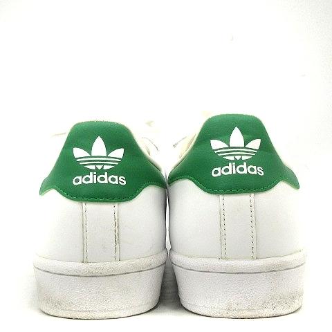 中古 アディダスオリジナルス Adidas Originals Nigo スーパースターコラボ スニーカー レザー 24cm 白 ホワイト 緑 Ak12 レディース ベクトル 古着 170 ブランド古着販売のベクトル 通販 Yahoo ショッピング