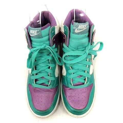 中古 ナイキ Nike スニーカー ハイカット ダンク ハイ Gs Dunk High Gs ロゴ 24cm 緑 紫 3019 101 Yi31 レディース ベクトル 古着 170 ブランド古着販売のベクトル 通販 Yahoo ショッピング
