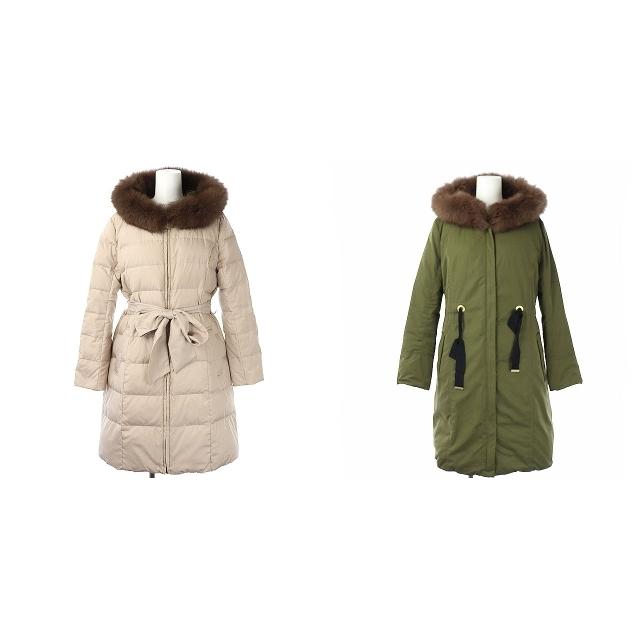 中古 アプワイザーリッシェ Apuweiser Riche リバーシブルダウンコート アウター フード ファー付き 2 ベージュ カーキ Kn レディース ベクトル 古着 170 ブランド古着販売のベクトル 通販 Yahoo ショッピング