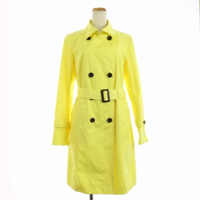 中古 自由区 オンワード樫山 トレンチコート ロング 大きいサイズ 42 黄色 イエロー Hs Os レディース ベクトル 古着 170 ブランド古着販売のベクトル 通販 Yahoo ショッピング