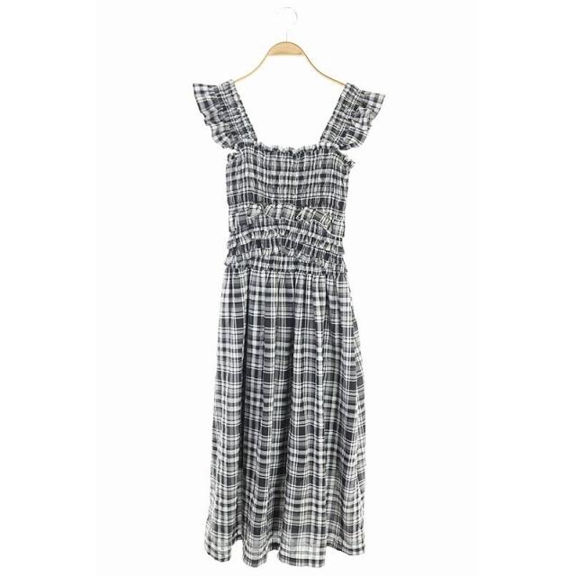 中古 スナイデル Snidel 19ss シャーリング チェックワンピ ワンピース ノースリーブ フリル フレア ロング 0 黒 白 Os レディース ベクトル 古着 170 ブランド古着販売のベクトル 通販 Yahoo ショッピング