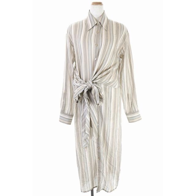 ランキング１位受賞 中古 アクネ ストゥディオズ Acne Studios ストライプシャツワンピース ロング リボン 長袖 40 ベージュ グレー 白 Df Os レディース ベクトル 古着 170 ブランド古着販売のベクトル 通販 Yahoo ショッピング 超目玉