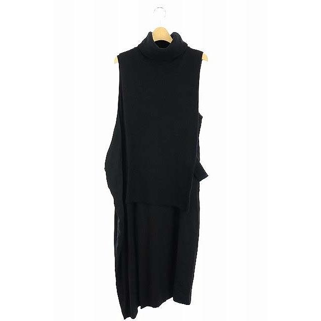 高品質の激安 ロング ノースリーブ ベストコンビワンピース 2点セット ヨウジヤマモト Y S 中古 ワイズ 2点 ヨウジヤマモト Y S 中古 ワイズ Y S 1 古着 ベクトル レディース Os Hk ブラック 黒 ワンピース チュニック