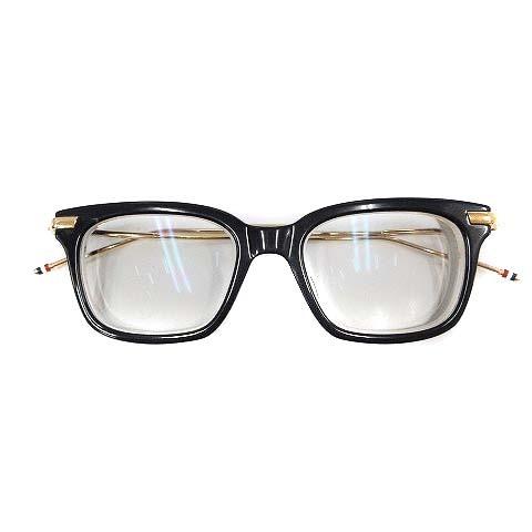 中古 Ad Ad ブランド古着販売のベクトル Yi15 170 Yi15 Browne Ad 眼鏡 ウェリントン トムブラウン 古着 黒 Tb 701 D ベクトル ゴールド色 Thom 度入り ブラック メンズ めがね