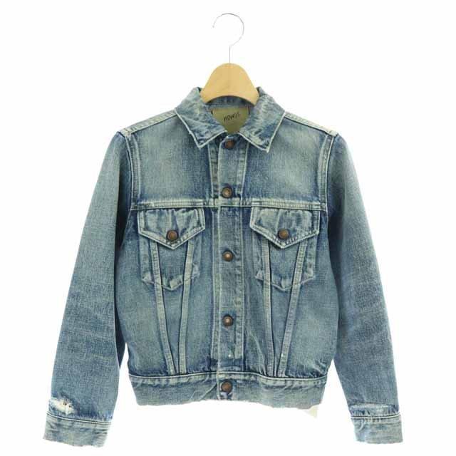 一流メーカー販売 未使用品 ノーウォス Nowos ダメージ加工 デニムジャケット Gジャン ジージャン ブルゾン M 青 ブルー インディゴ Df Os レディース オンラインストアオーダー Www Superavila Com