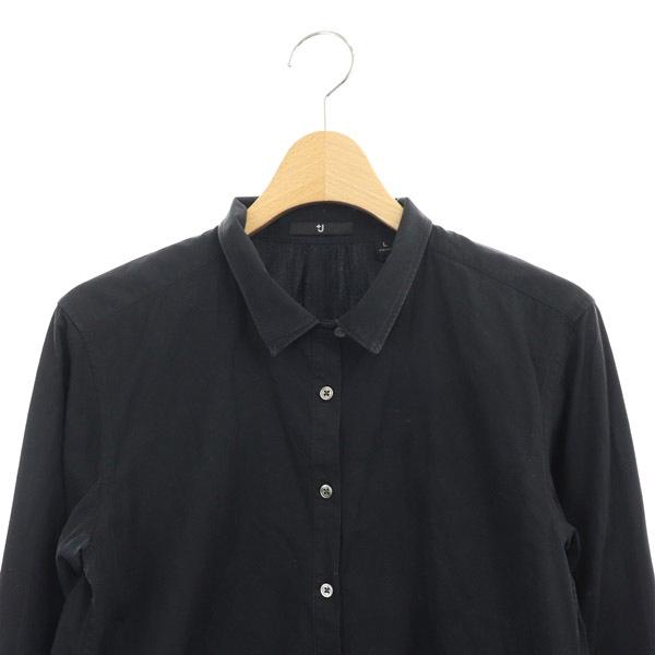 中古 ユニクロ Uniqlo J エクストラファインコットンハーフブランケットシャツ 長袖 プルオーバー L 黒 My Os Sh レディース ベクトル 古着 170 ブランド古着販売のベクトル 通販 Yahoo ショッピング