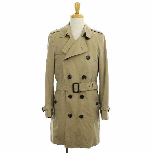 中古 バーバリー Burberry The Kensington トレンチコート ロング 裏地チェック 46 Sf ベージュ Hs Os Ad メンズ ベクトル 古着 170 ブランド古着販売のベクトル 通販 Yahoo ショッピング