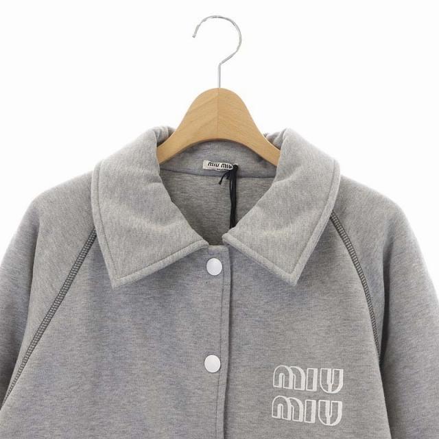 中古 未使用品 ミュウミュウ miumiu 21AW プリントコットン スウェット ...