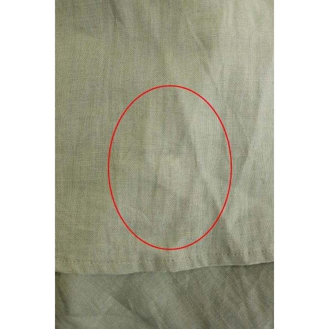 中古 エブール Ebure ジャンパースカート ワンピース ノースリーブ レース ロング 麻 リネン フレア 38 カーキ Hk Os レディース ベクトル 古着 最適な材料