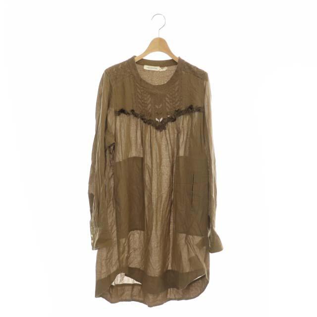 中古 イザベル マラン エトワール Isabel Marant Etoile 刺繍レースワンピース ひざ丈 長袖 38 ライトブラウン Df Os レディース ベク 170 ブランド古着販売のベクトル 通販 Yahoo ショッピング