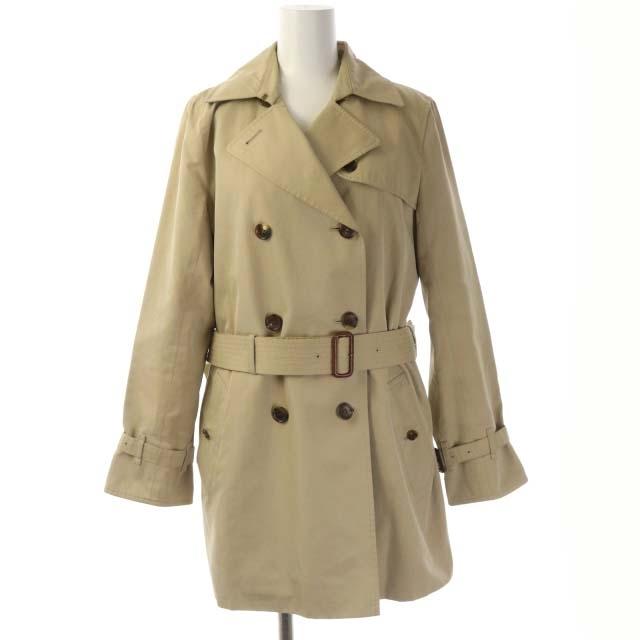 中古 バーバリー ロンドン Burberry London ノバチェックトレンチコート ライナー付き アウター ミドル丈 ベルト付き 38 ベージュ Cm Os レディース 61 Off