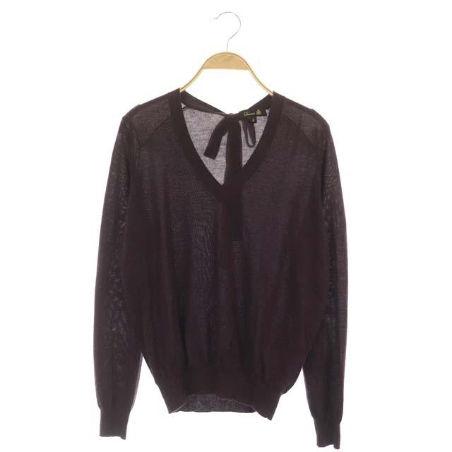 期間限定３０％ＯＦＦ！ ドゥロワー ニット バックリボン セーター Ｖ