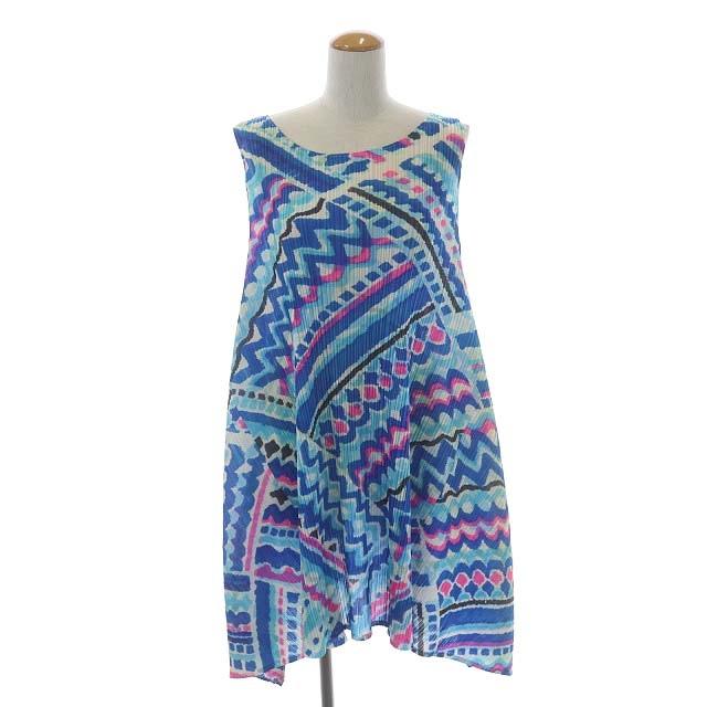 プリーツプリーズ PLEATS PLEASE イッセイミヤケ ISSEY MIYAKE ノースリーブワンピース プリーツ フレア ミニ チュニック 総柄 3 青 白 ピ :170-402208110068:ブランド古着販売のベクトル - 通販 - Yahoo!ショッピング プリーツプリーズ PLEATS PLEASE イッセイミヤケ ISSEY MIYAKE ノースリーブワンピース プリーツ フレア ミニ チュニック 総柄 3 青 白 ピ :170-402208110068:ブランド古着販売のベクトル - 通販 - Yahoo!ショッピング