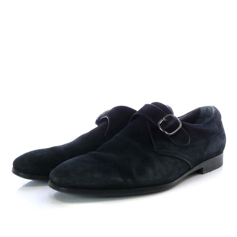 トッズ TOD'S ビジネスシューズ シングルモンクストラップ スエード ...