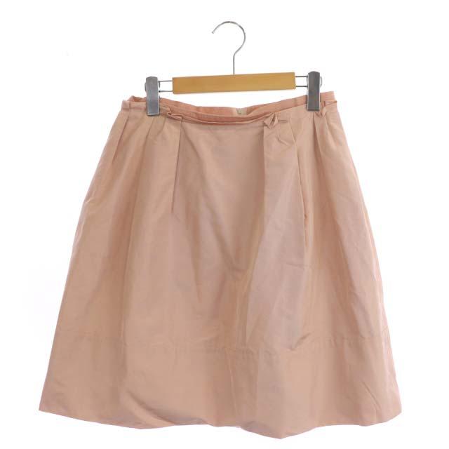 フォクシー FOXEY 26407 シルクグログランフレアスカート ひざ丈 40