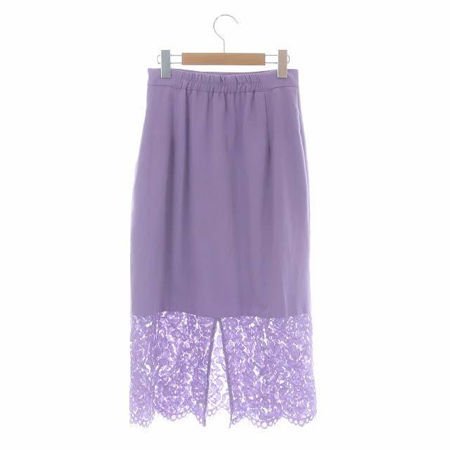 フレイアイディー FRAY I.D レース切替タイトスカート ロング F