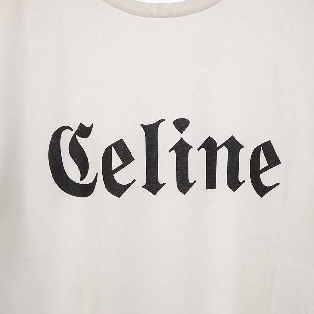 セリーヌ CELINE by Hedi Slimane 22SS Gothic T-SHIRT ロゴ プリント 