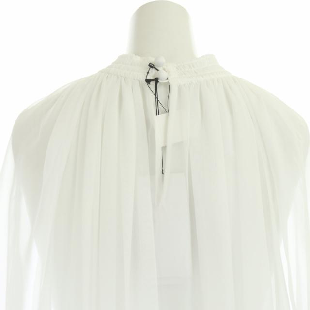 幸せなふたりに贈る結婚祝い 白 2 長袖 シアー プリーツ ロング ワンピース Dress Shirred Sheer Hyke ハイク 未使用品 中古 ホワイト 古着 ベクトル レディース Sh Os Df ワンピース Bootspy Com