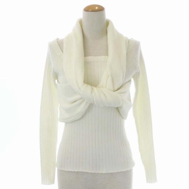 エステラケー Estella.K ツイストニットトップ カットソー リブ 長袖