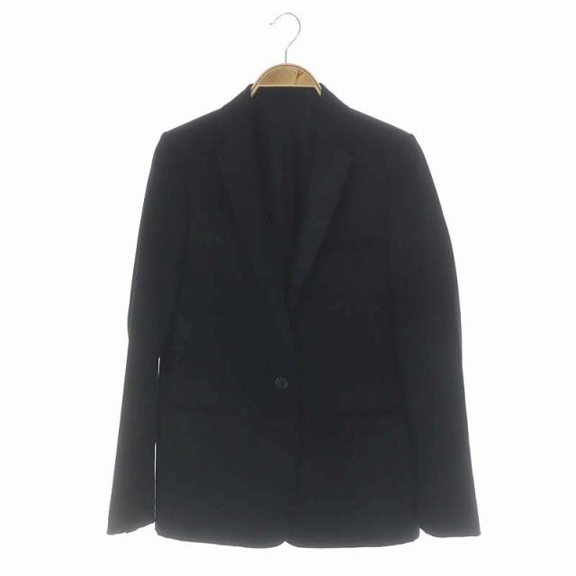 セリーヌ CELINE テーラードジャケット 1B 総裏地 34 黒 ブラック