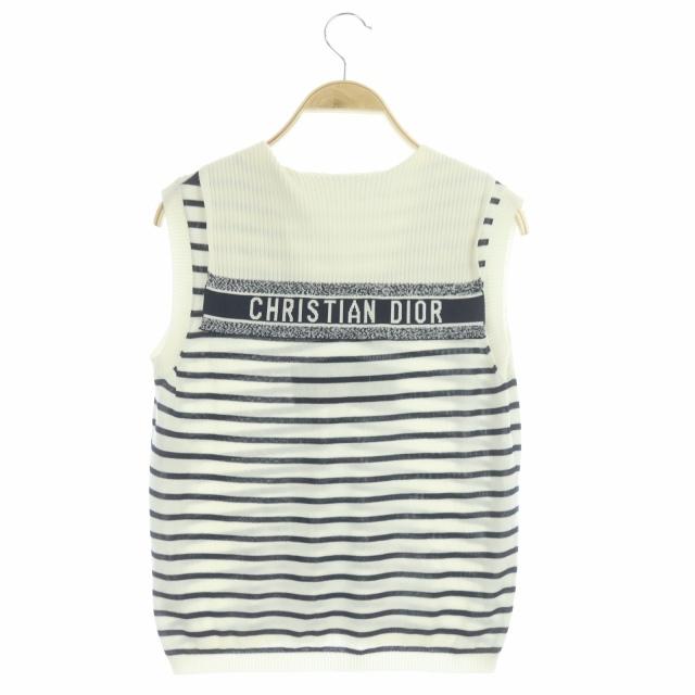 推奨 クリスチャンディオール CAPRI バックロゴ シルク ボーダー オフ