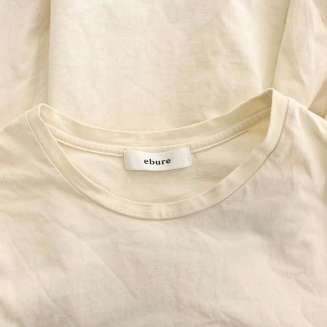 エブール ebure Tシャツ カットソー 七分袖 プルオーバー 38 ライト 