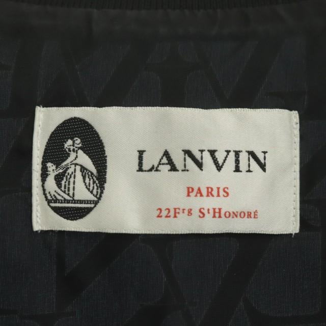 高品質新品 ランバン 高級シルク使用 ダブルフルジップアップデザイン