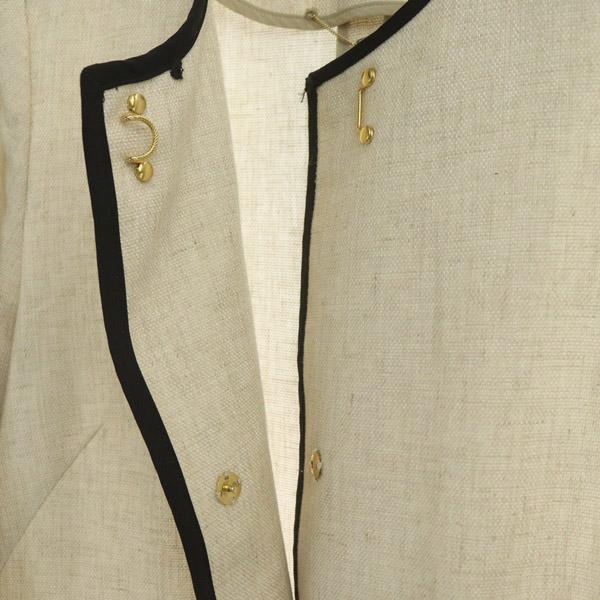 ラトータリテ ブライトリネン パイピングコート | www.couros.com.pe