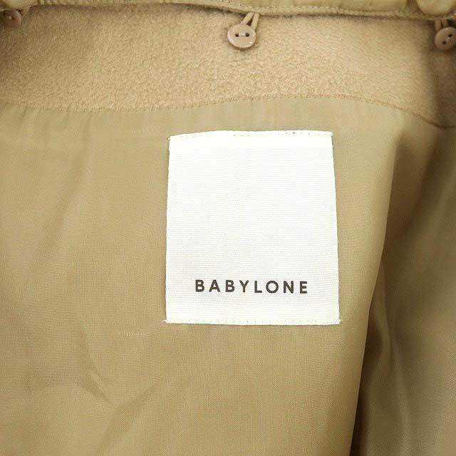 通販-バビロン BABYLONE ウール混 フーディーコート ノーカラーコート