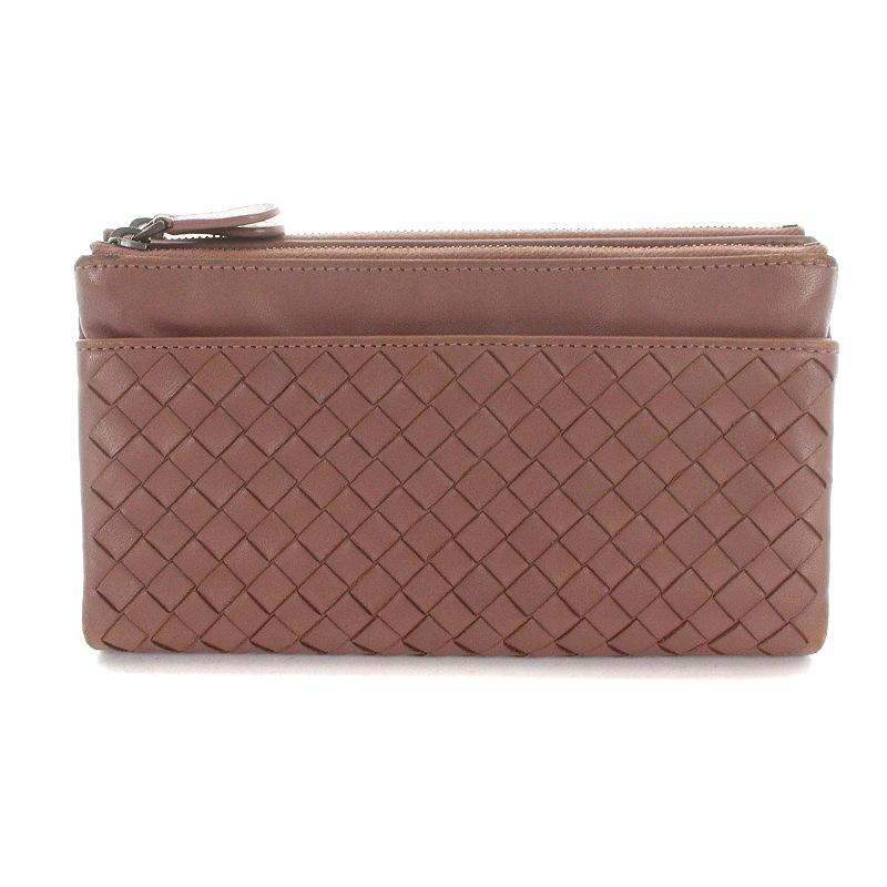 ボッテガヴェネタ BOTTEGAVENETA 長財布 二つ折り 財布 ブラウン-