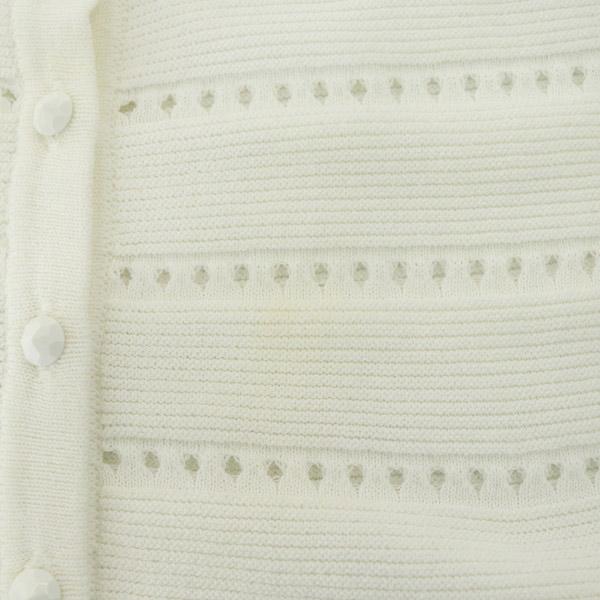 ルネ Rene 半袖カーディガン ニット パンチング クルーネック ハンガー