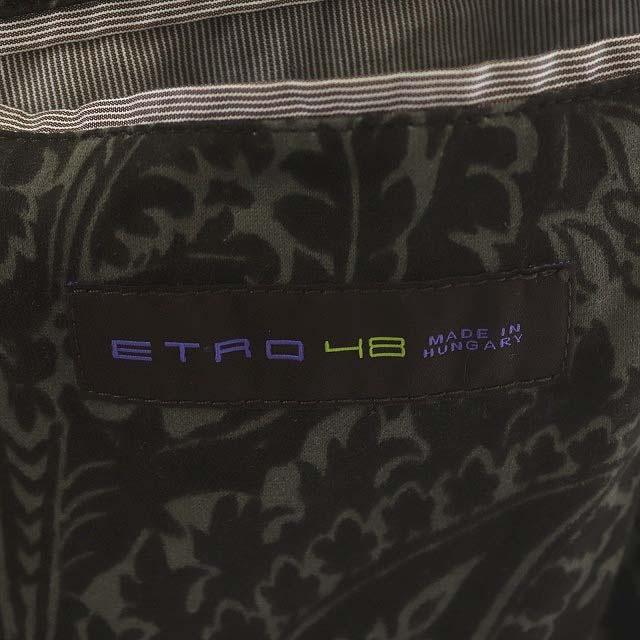 エトロ ETRO レザー切替M-65 ミリタリージャケット ステンカラー