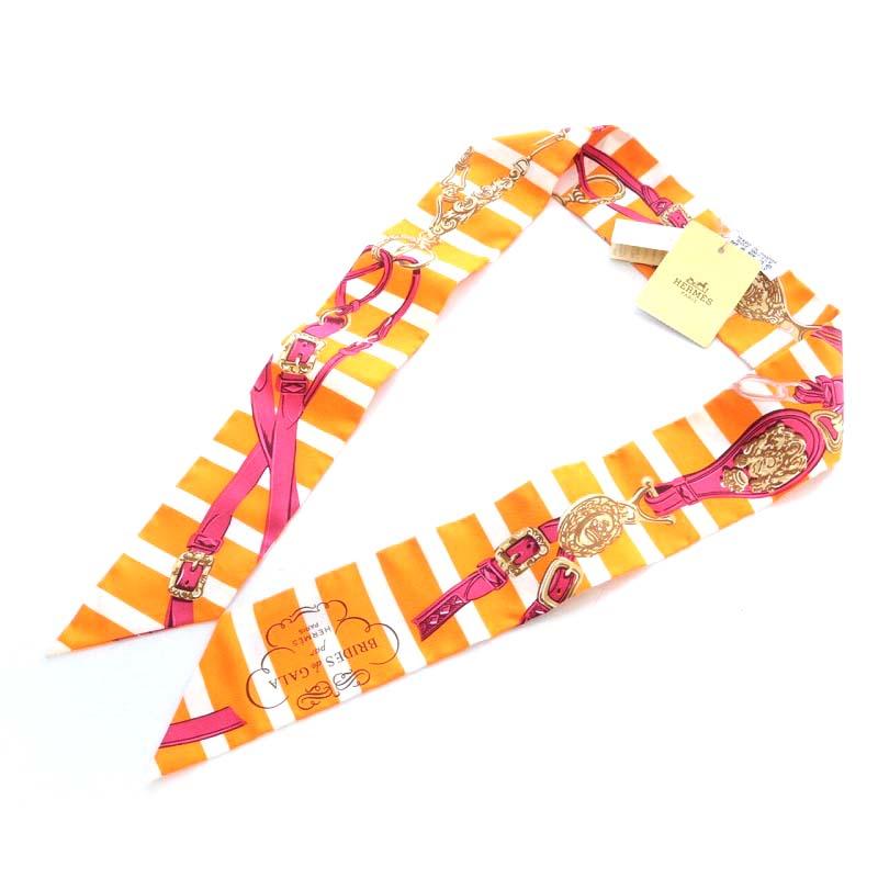 未使用品 エルメス HERMES ツイリー スカーフ BRIDES de GALA 式典用馬