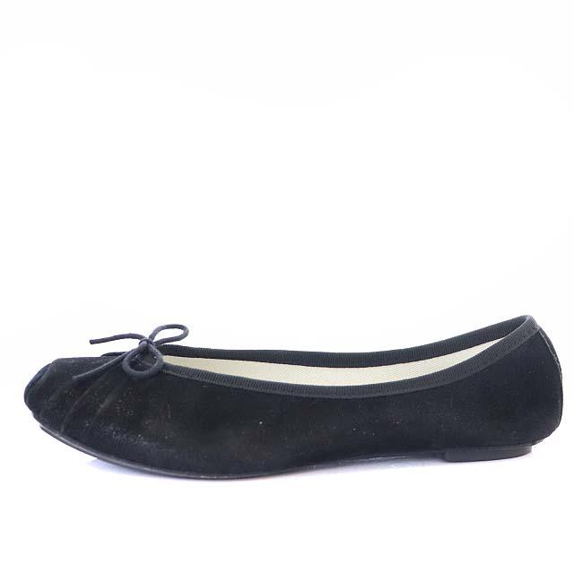 レペット Repetto バレエシューズ リボン スクエアトゥ 35 22.0cm 黒