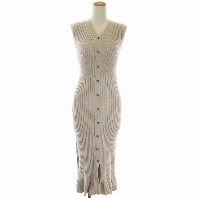 限定販売】 snidel ORGANICフロントボタンニットワンピース ロング