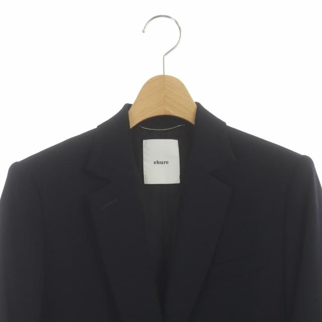 エブール リネン ダブルブレスト メタル ボタン ジャケット テーラード