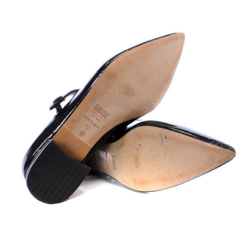 新作人気 TAEKO HIGASHIHARA×GRISE 3cmポインテッドメリージェーン